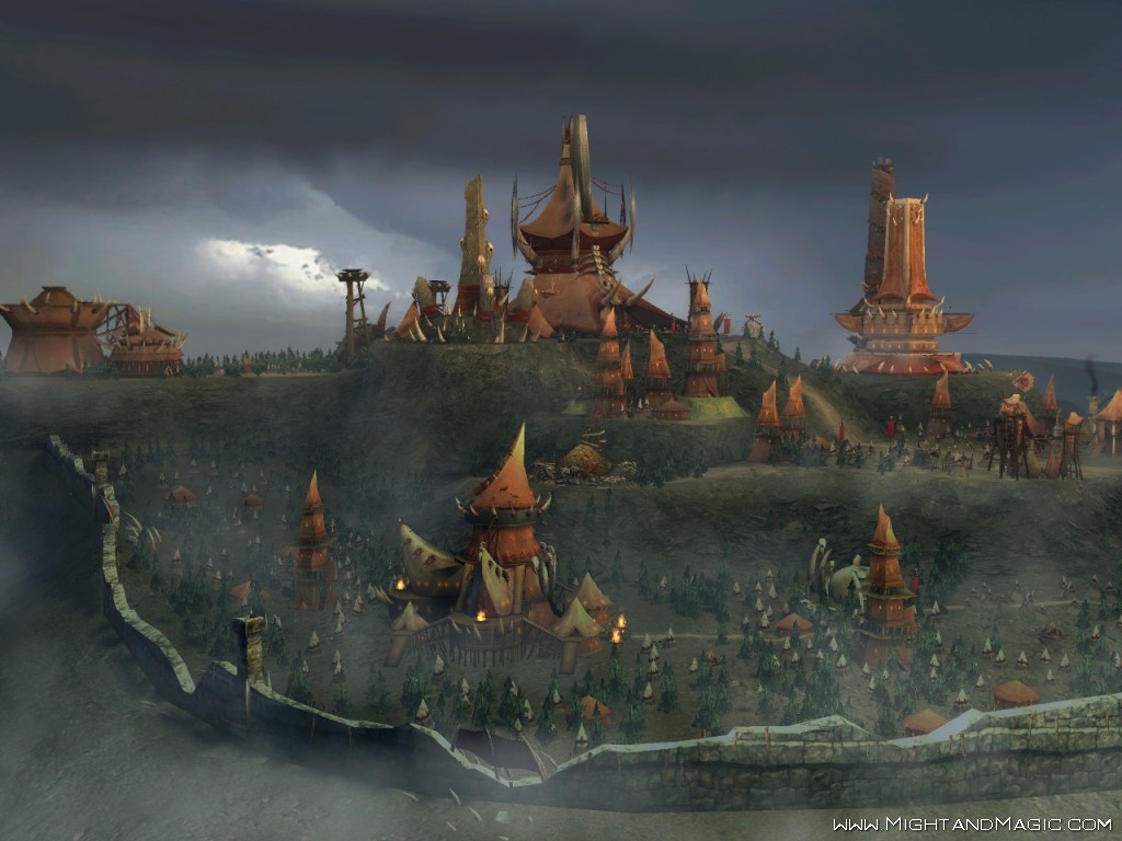 Замок Орков из 2-ого аддона к Heroes of Might and Magic V: Повелители Орды.