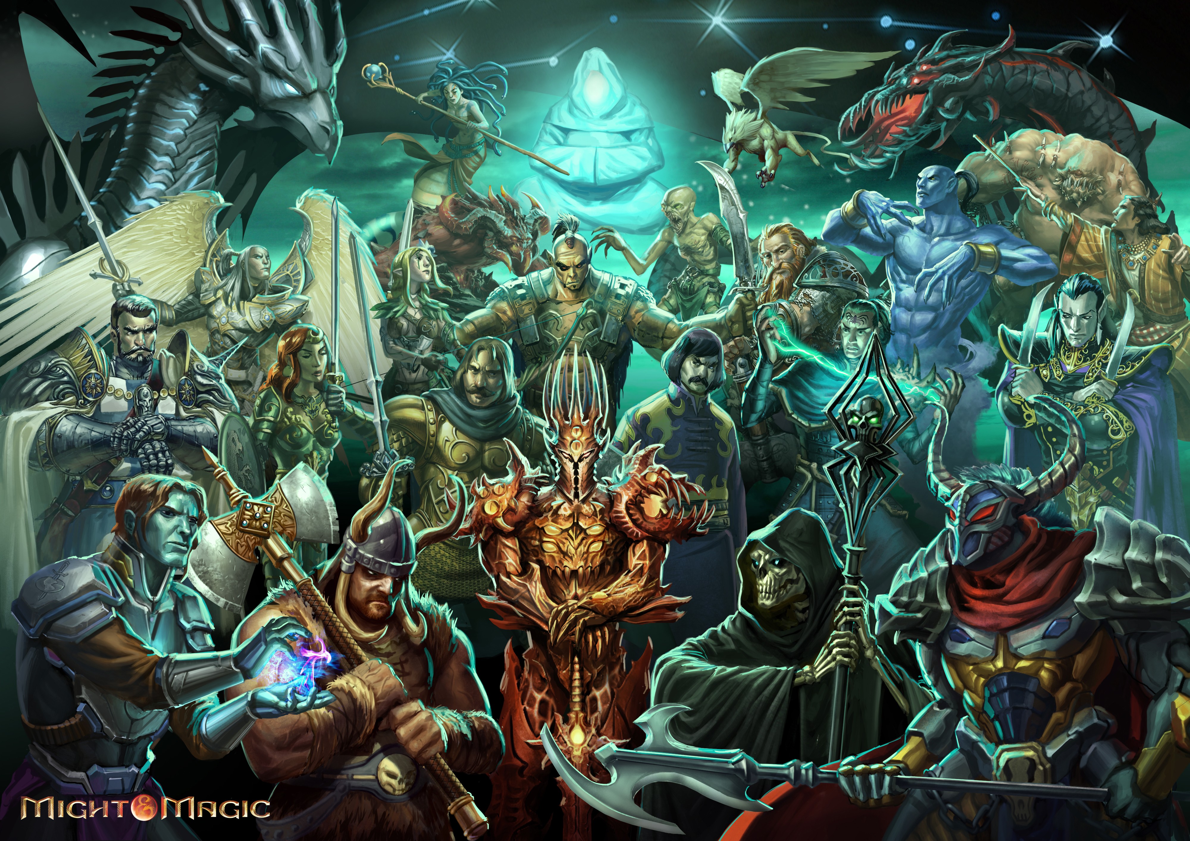 Логотип к двадцатипятилетию мира Might and Magic